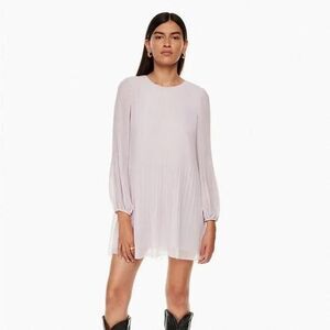 Aritzia Wilfred Daydreamer Mini Dress Cloudy Lilac NWT Size M